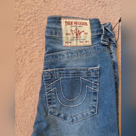 True Religion Women's Halle Blue Skinny Jeans NWT - Picture 3 of 5